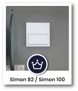 Simon 82 i Simon 100 Kontakt-Simon do bardziej dopracowanych i nowoczesnych wnętrz